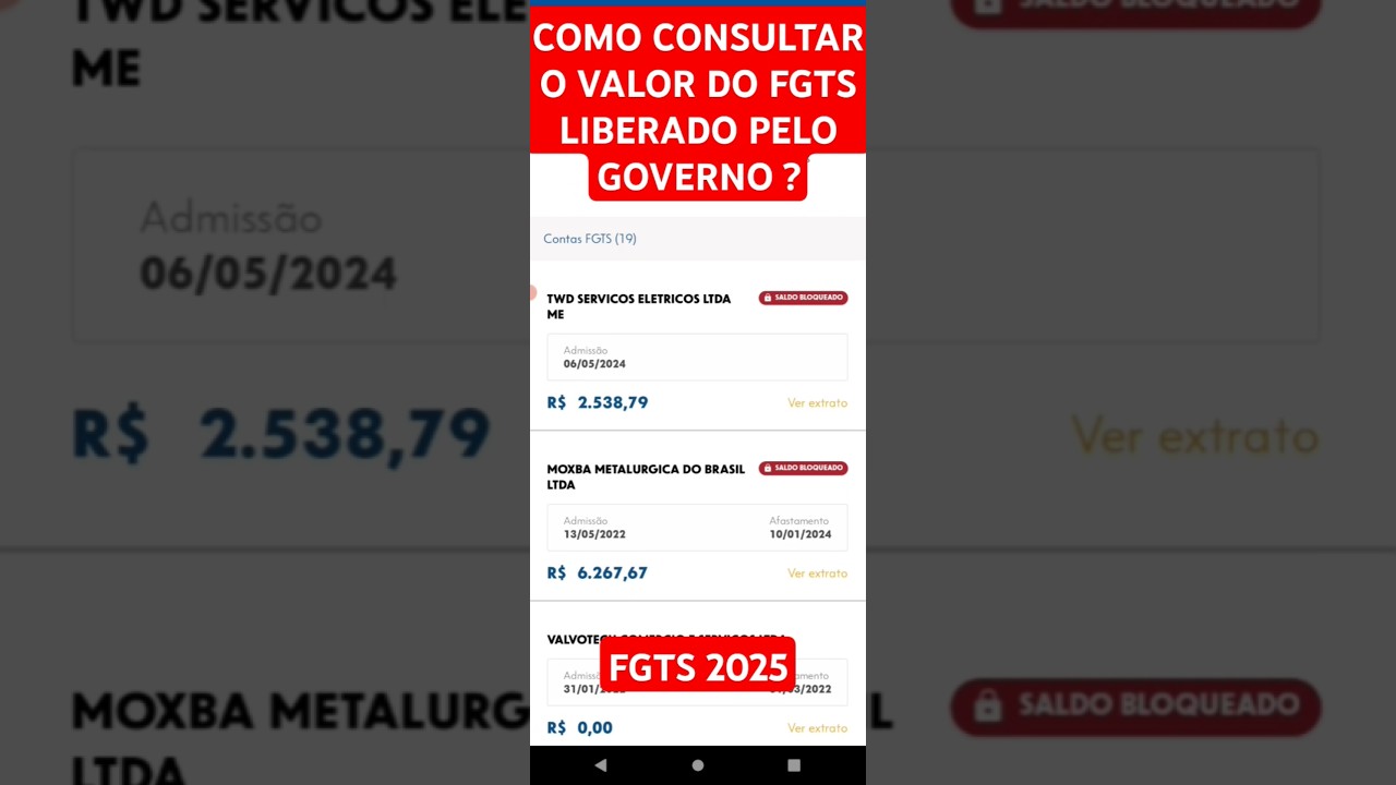 COMO CONSULTAR O VALOR DO FGTS LIBERADO PELO GOVERNO ?