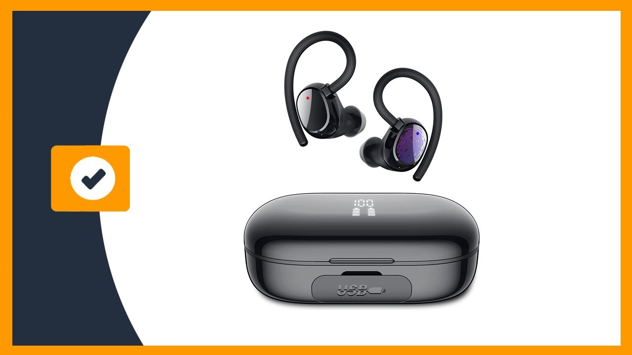 Auriculares Bluetooth con Modo de Juego, HOMSCAM Control Táctil Inteligent Auriculares