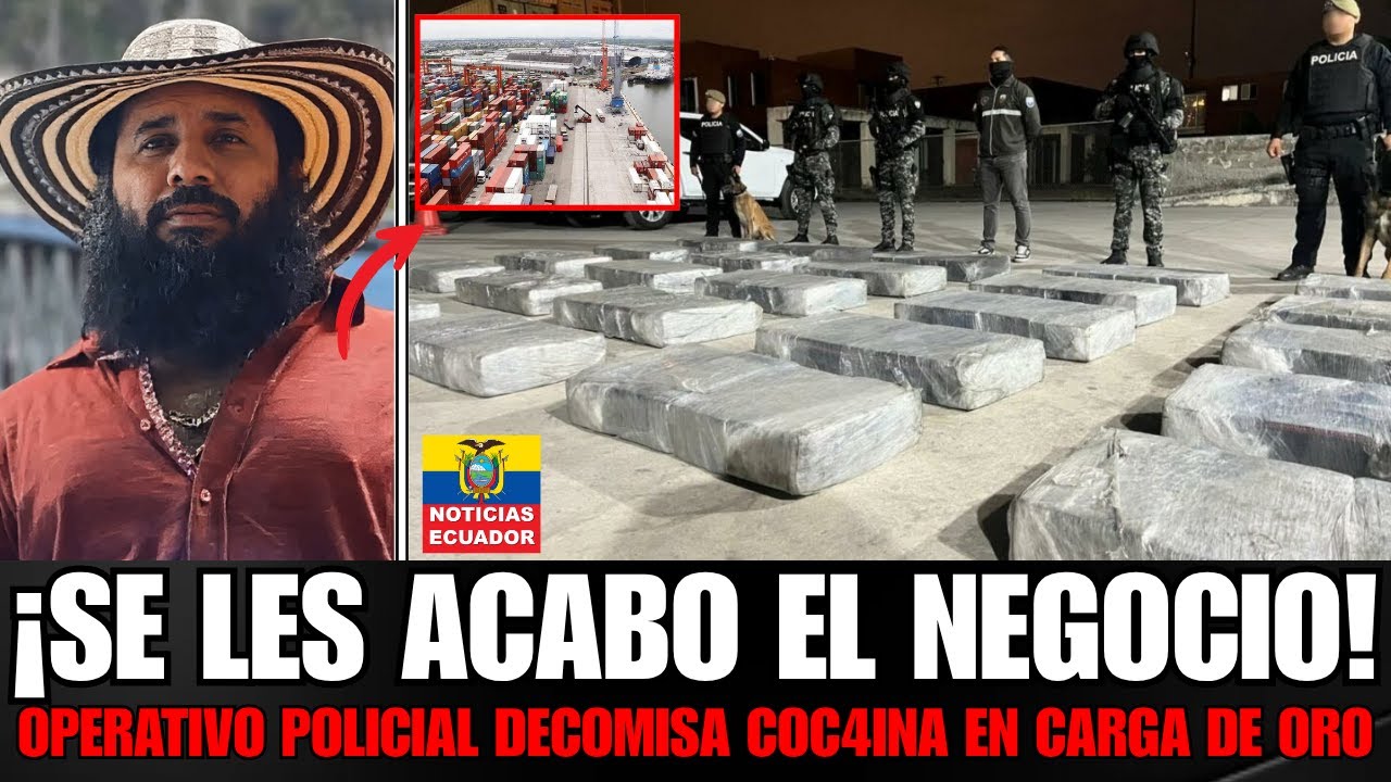 COCA&Iacute;NA ESCONDIDA EN ORO: Operativo &lsquo;BREMEN III&rsquo; REVIENTA red NARCO en Ecuador