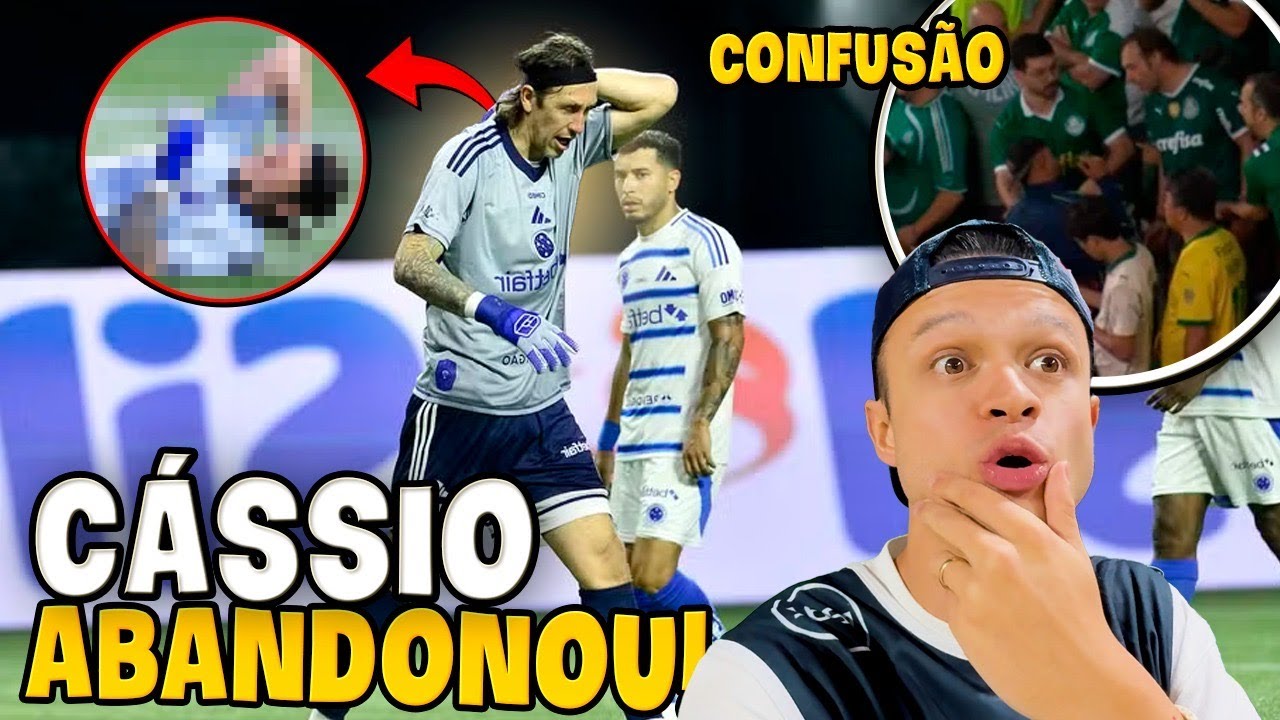 CÁSSIO FOI AGREDIDO E ABANDONOU O JOGO!!