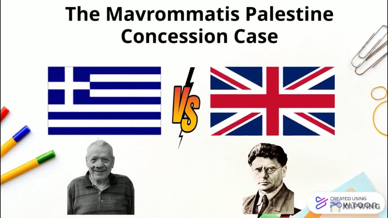 The Mavrommatis Concession Case - Public International Law