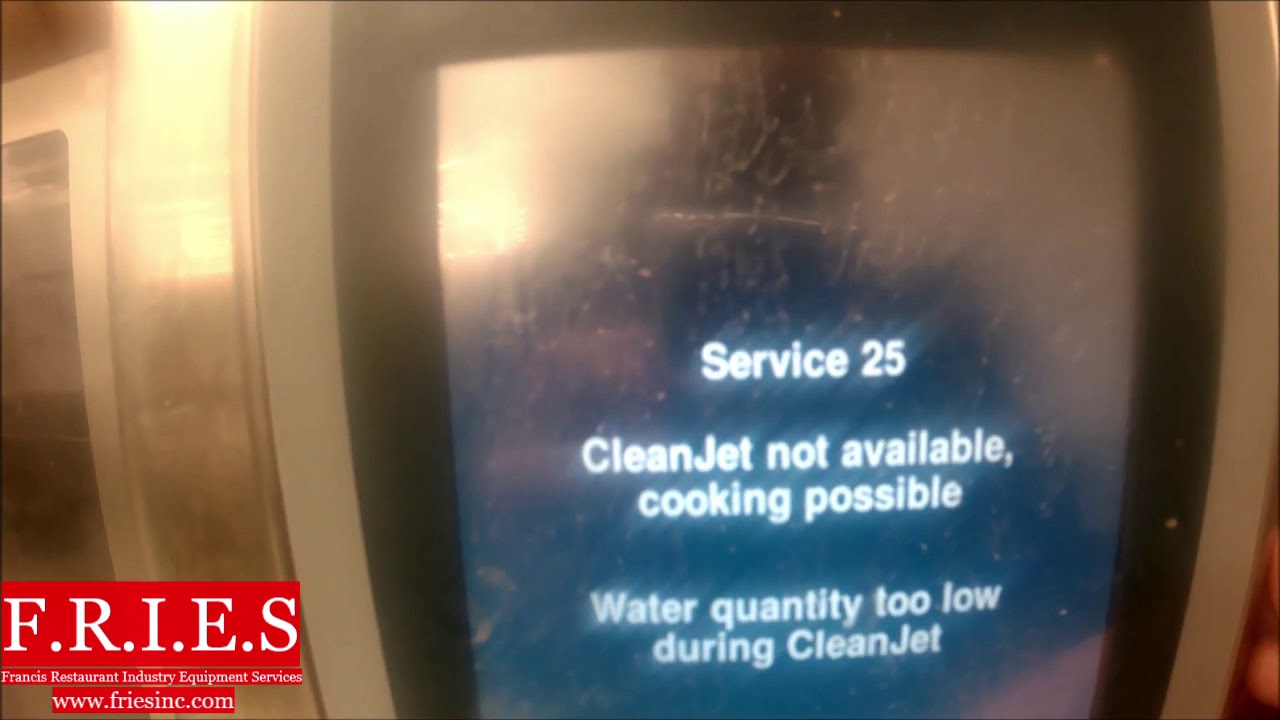 Rational SCCWE Combi Oven is not cleaning Service 25