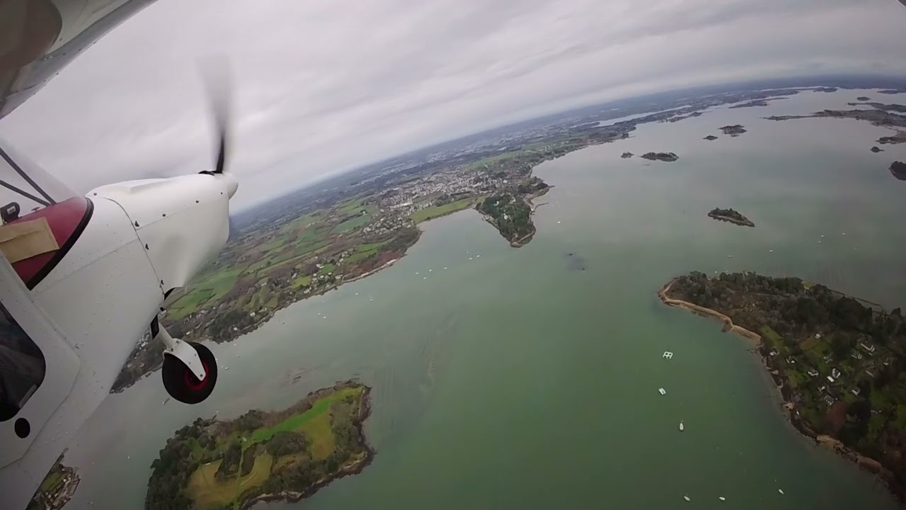 Le Golfe du Morbihan vu du ciel en février