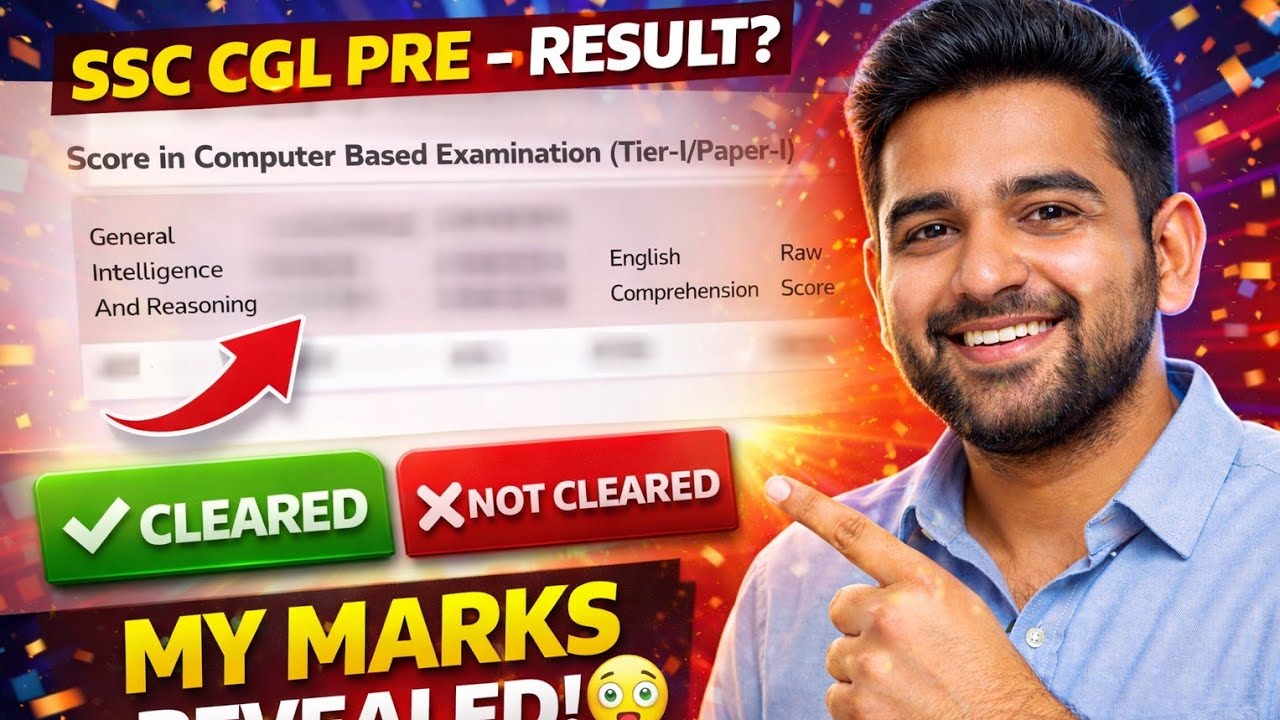 My SSC CGL 2025 Marks Revealed | Pre Cleard Or Not ? | #ssccgl #cgl2025 