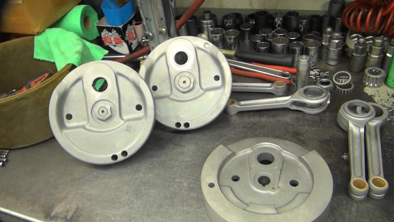ebay crap #2 clean up S&S very rusty 4.5in evo stroker flywheel crank 1981-99 harley tatro machine