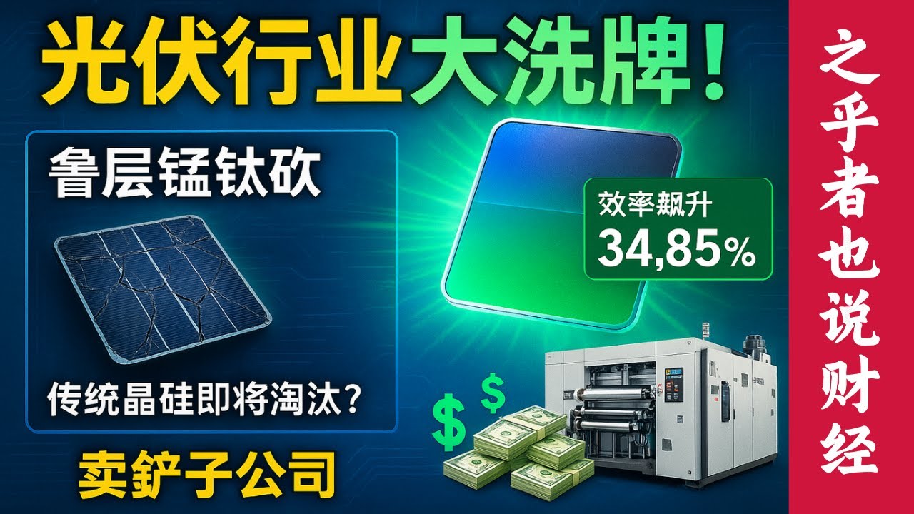 光伏行业大洗牌！叠层钙钛矿技术效率飙升34.85%，传统晶硅电池面临被淘汰？这些"卖铲子"的公司正在悄悄发大财
