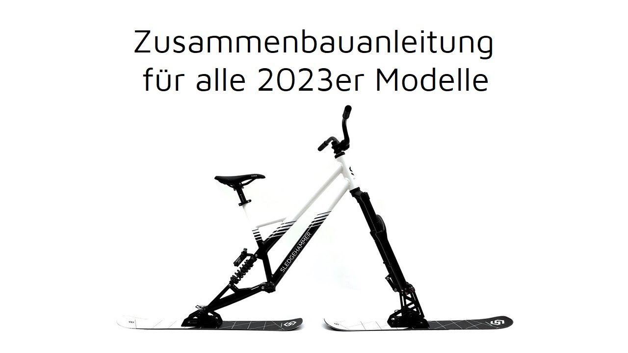Zusammenbau der Skibikemodelle 2023 von Sledgehammer Skibikes