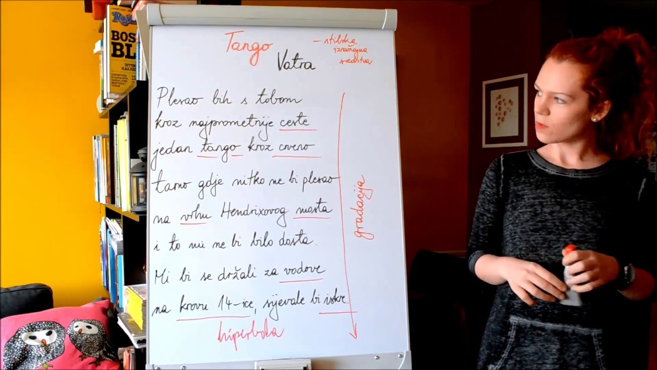 Interpretacija lirske pjesme, I. dio (Tango, Vatra)
