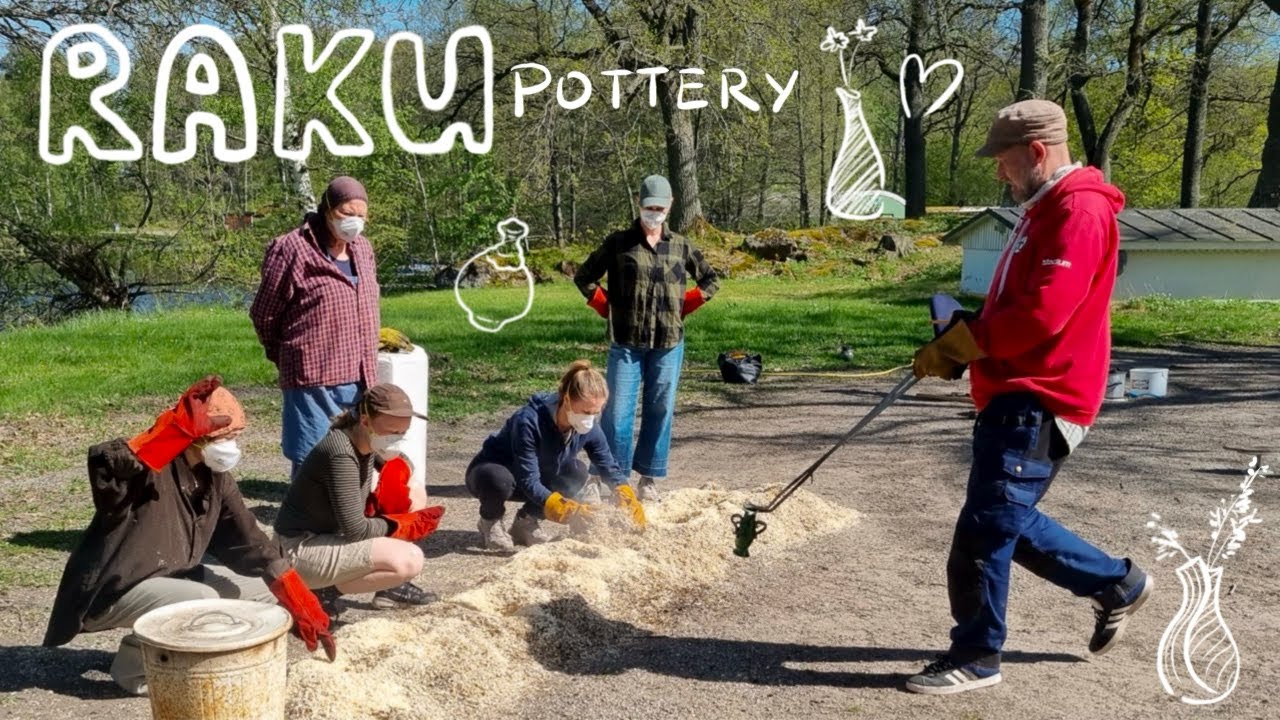 3 days of RAKU firing | Ågesta folkhögskola