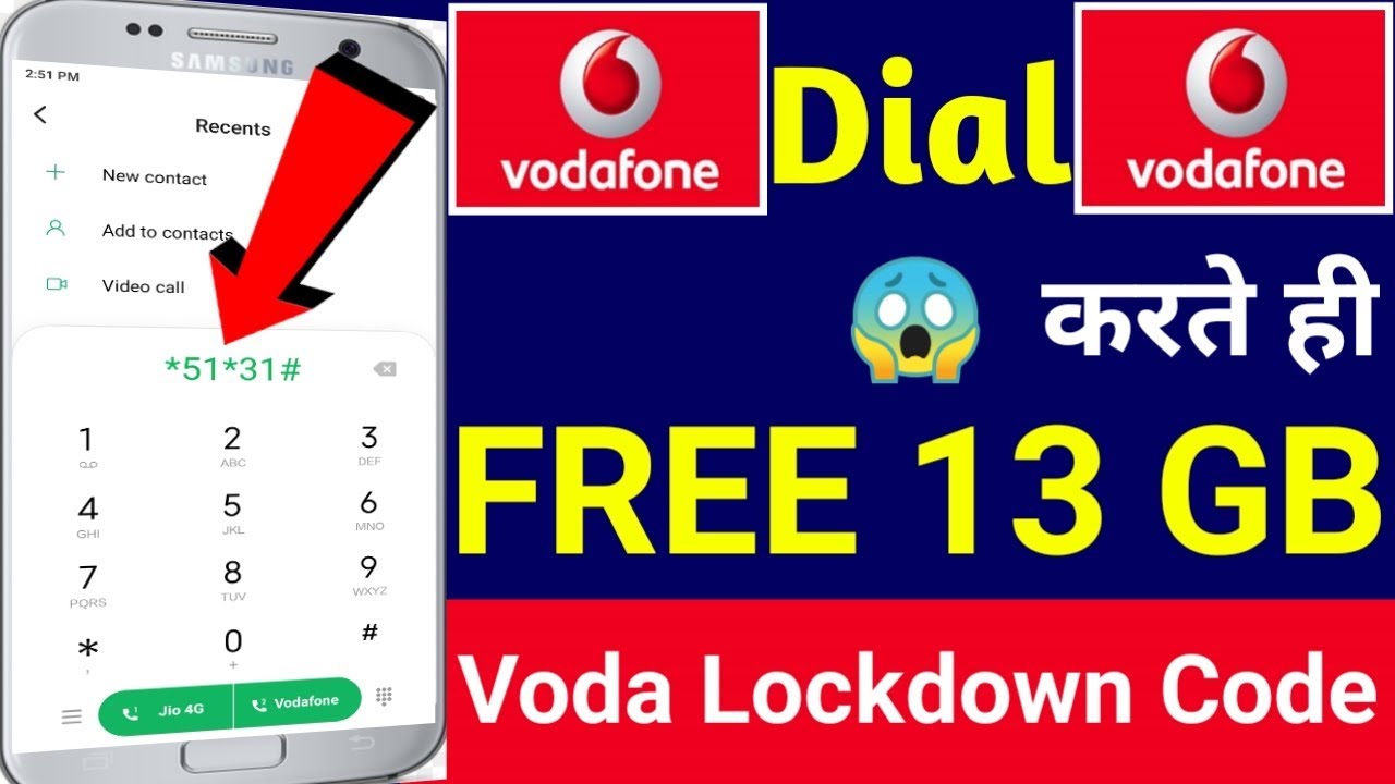 Vodafone free 13GB 4G data offers 2020 || vodafone free Internet || vodafone free data || Free data