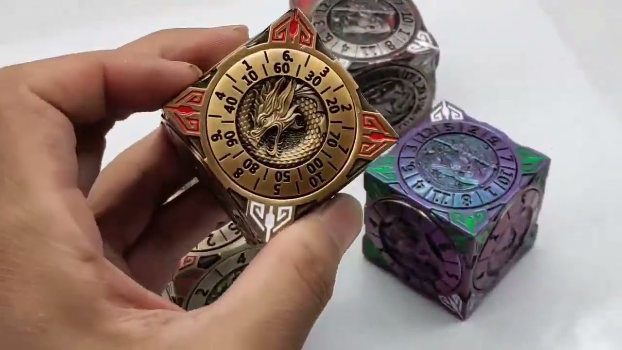Ultimate Rotating Cube Metal Dice | A Game-Changer for DND! 🎲✨