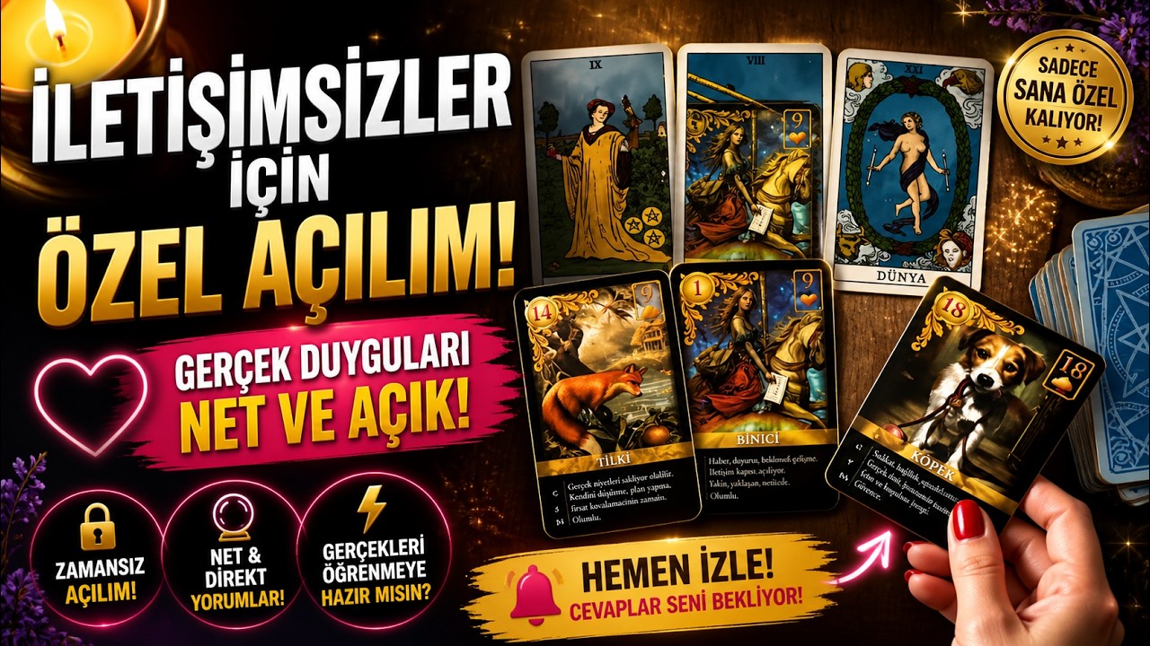 İletişimsizler İçin Özel Açılım! #tarot #keşfet #minimaltarot 