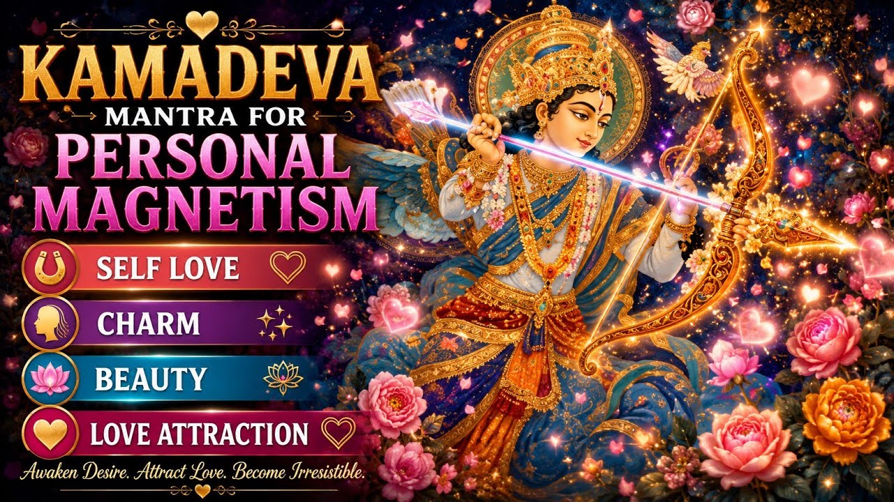 KAMADEVA (GOD OF LOVE) MANTRA FOR PERSONAL MAGNETISM, SELF LOVE, CHARM, BEAUTY AND LOVE ATTRACTION