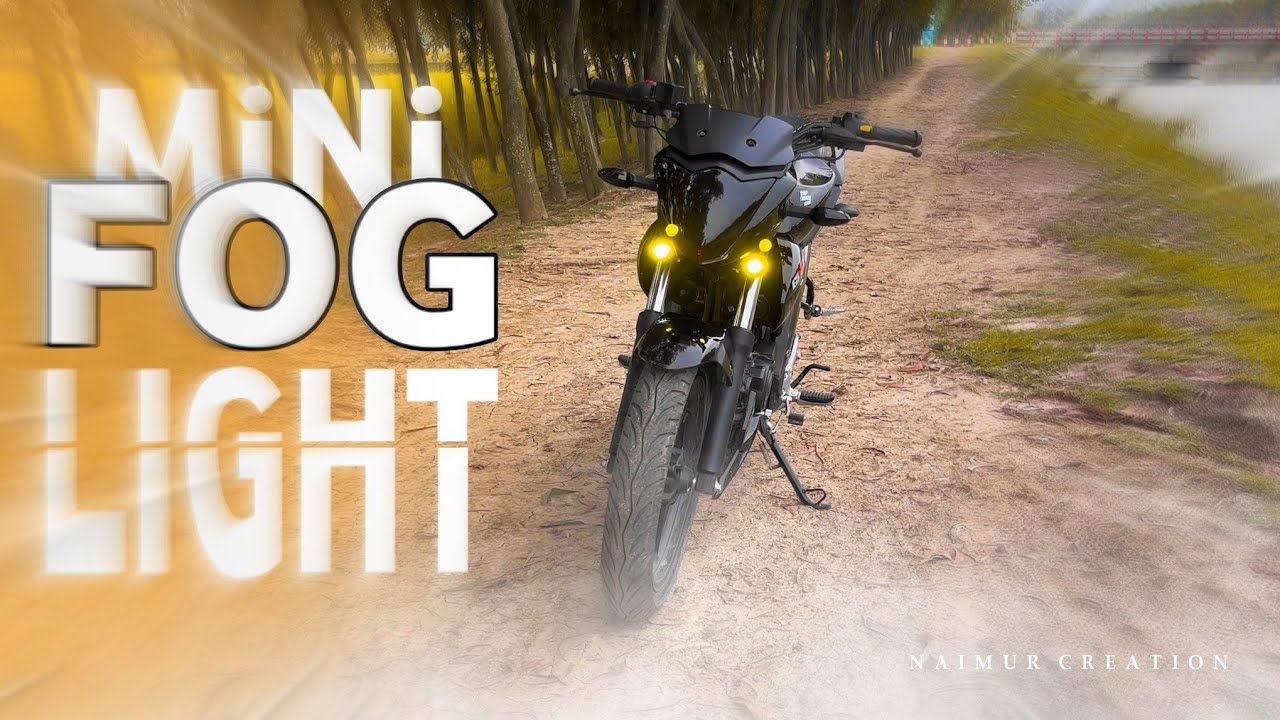 Fog Light Installation || Suzuki Gixxer Monotone || Naimur Creation || 2023