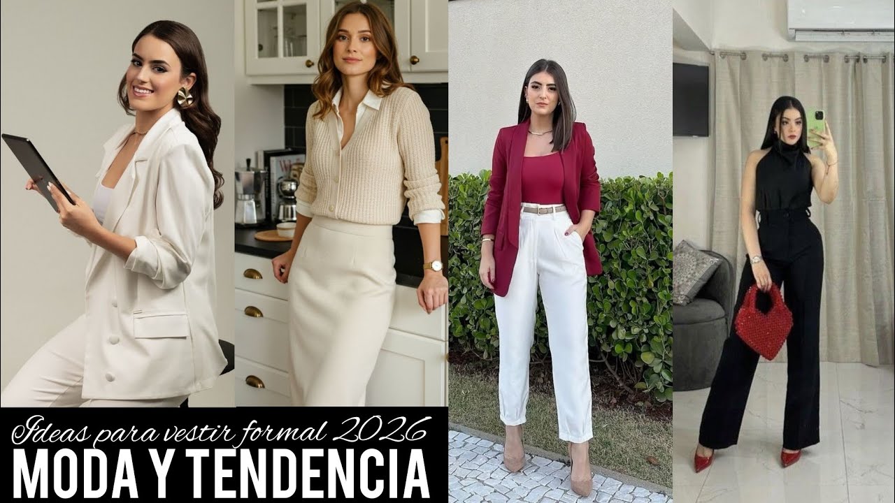 ATUENDOS PARA VESTIR FORMAL 2026 #MODA FASHION #MODAFEMININA #IDEASDEOUTFITS #ATUENDOS #OUTFUTMUJER 