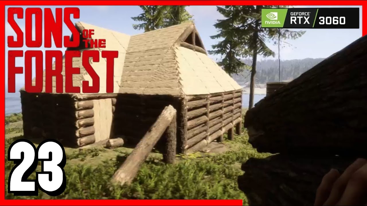 Complicated Roof Build SOLVED | Sons Of The Forest Gameplay Part 23 | #sonsoftheforest