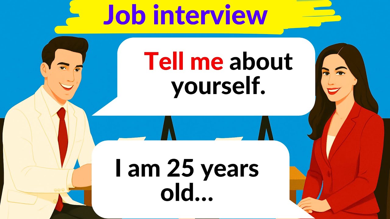 Job Interview Conversation in English for Beginners ✅ English Speaking Practice ✅
