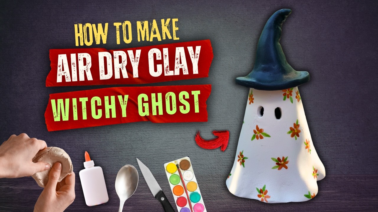 The BEST EASY Air Dry Clay Ghost Tutorial Method Step-by-Step!