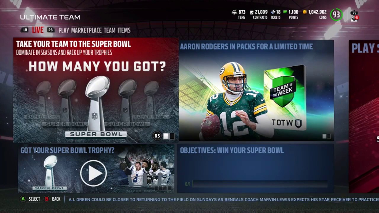 MADDEN 17 ULTIMATE TEAM - TOTW week 14... NEW DJACC, BEASLEY, A-ROD