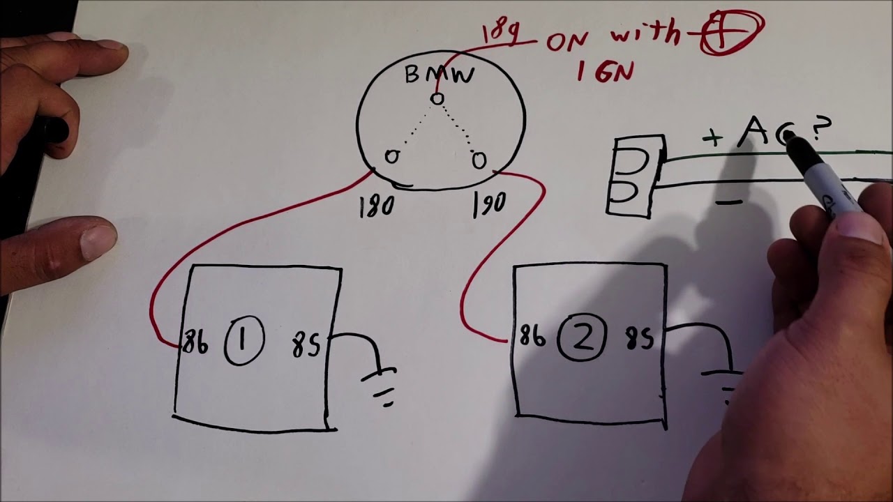auto electric cooling FAN WIRING part 2 wiring the relays