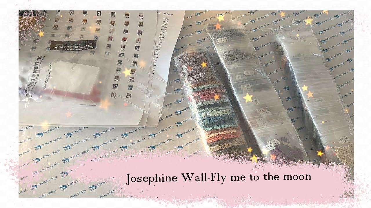 Josephine Wall Unboxing - Fly me to the moon - Diamond Painting
