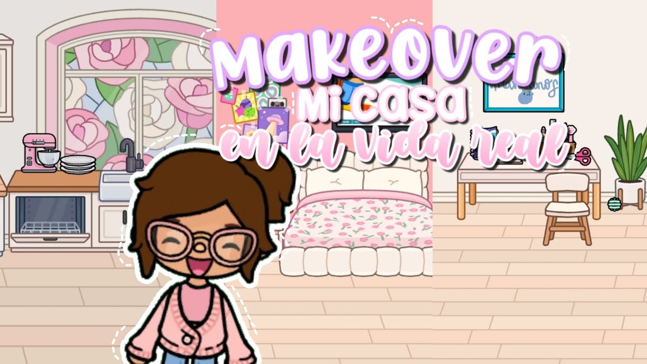 Makeover: Mi casa en la vida real 🏠🫐💖 | ¡Toca su!