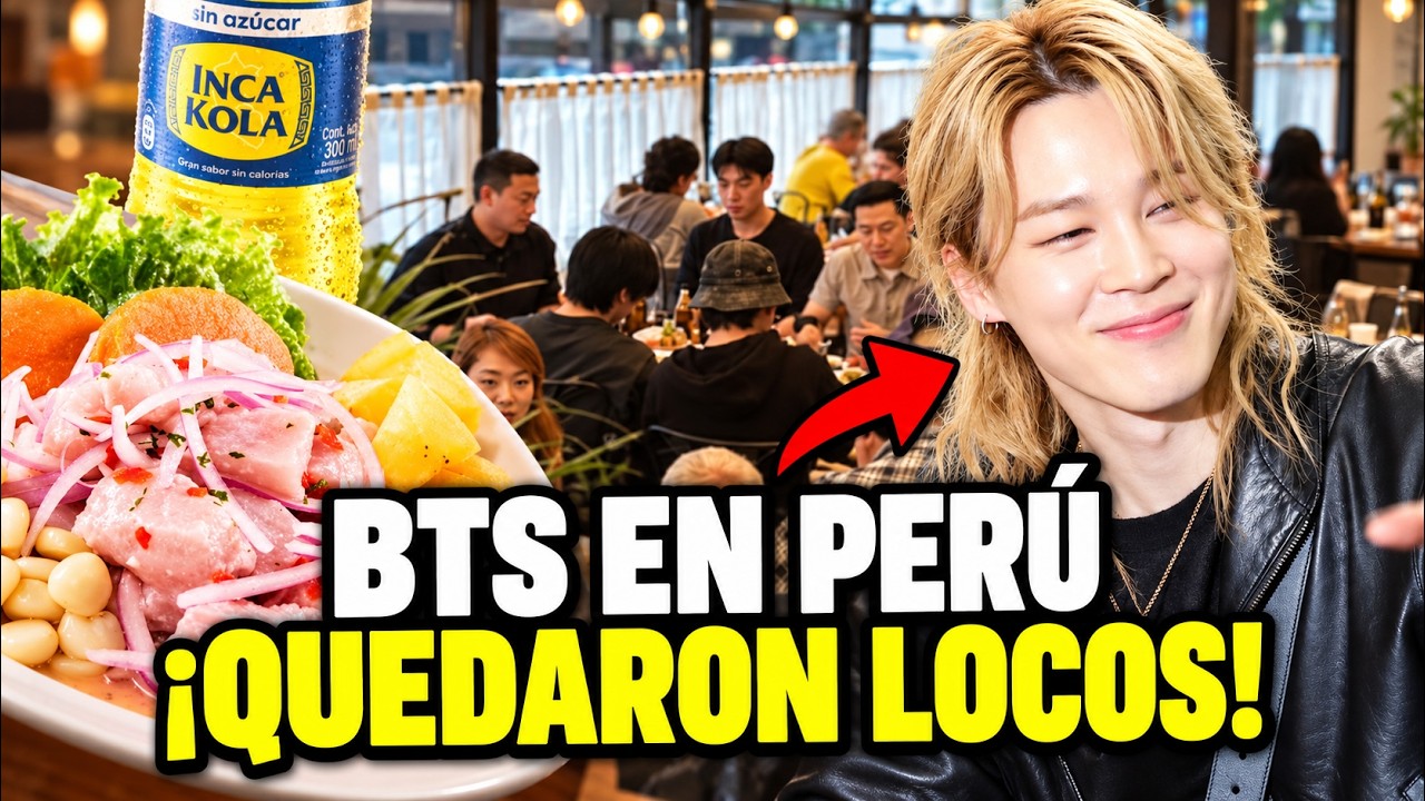 BTS EN PER&Uacute;: PRUEBAN COMIDA PERUANA Y PASEAN POR CALLES DE LIMA