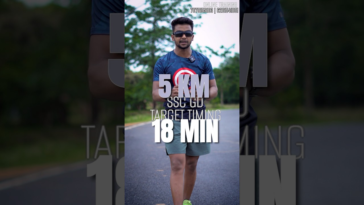 5km SSC GD Target 🎯 - 18 minutes ❌✅ 🤯 mistake 🎯❌ #bitturunner #sscgd