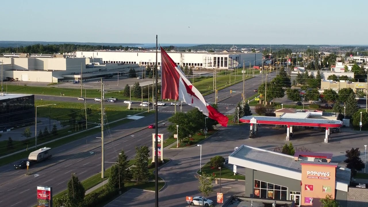 Canadian Flag Waving