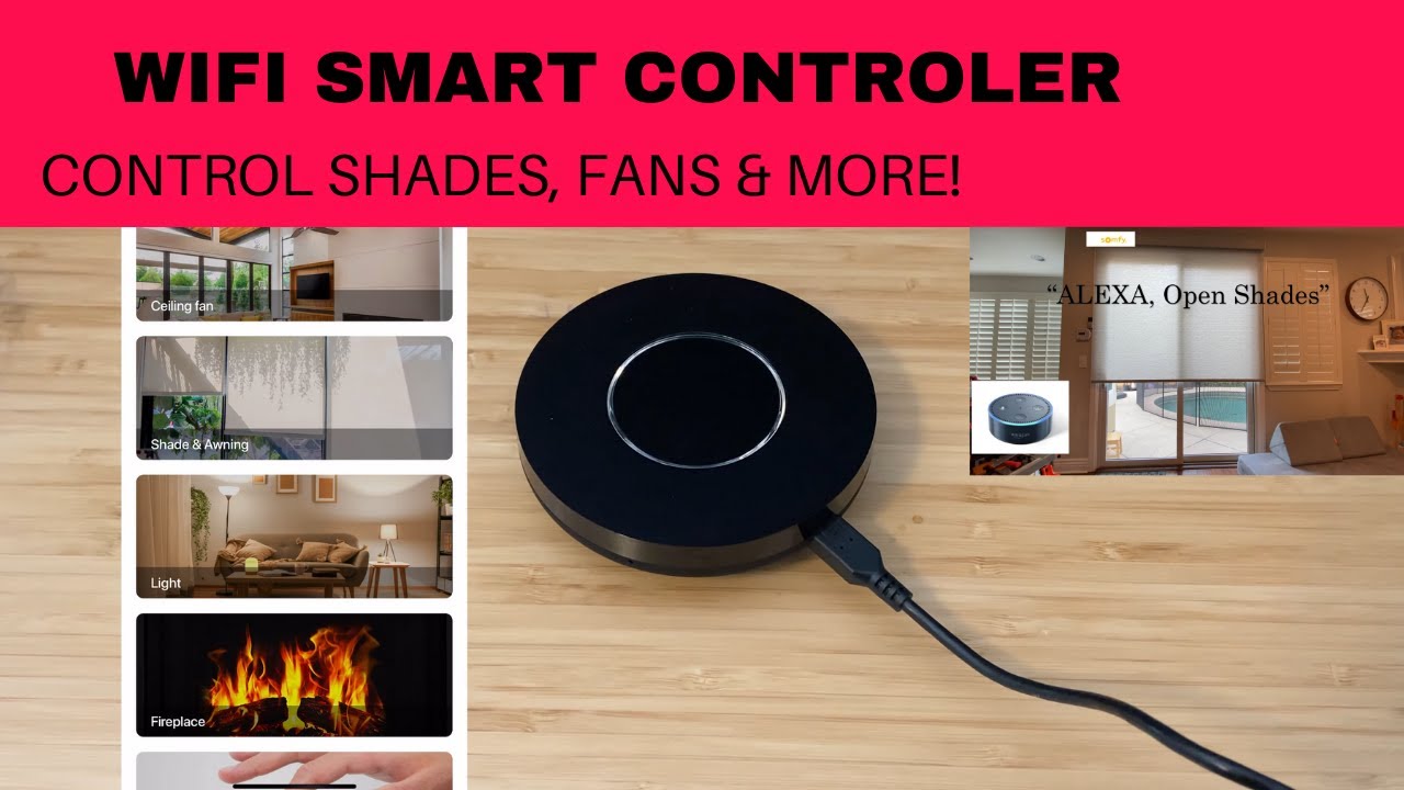 WIFI Control Ceiling Fans, Shades and More! Somfy + Bond Bridge Review