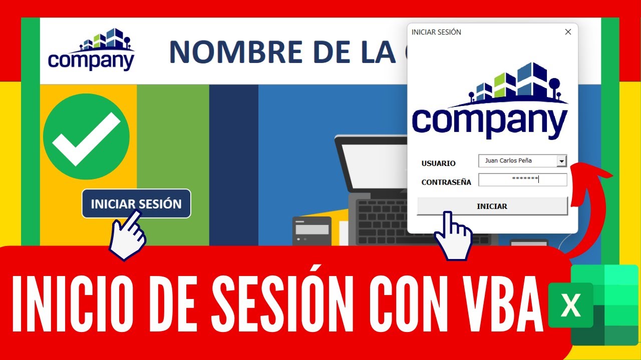 Cómo crear un INICIO DE SESIÓN ✅ en EXCEL VBA ¡MULTIUSUARIO!