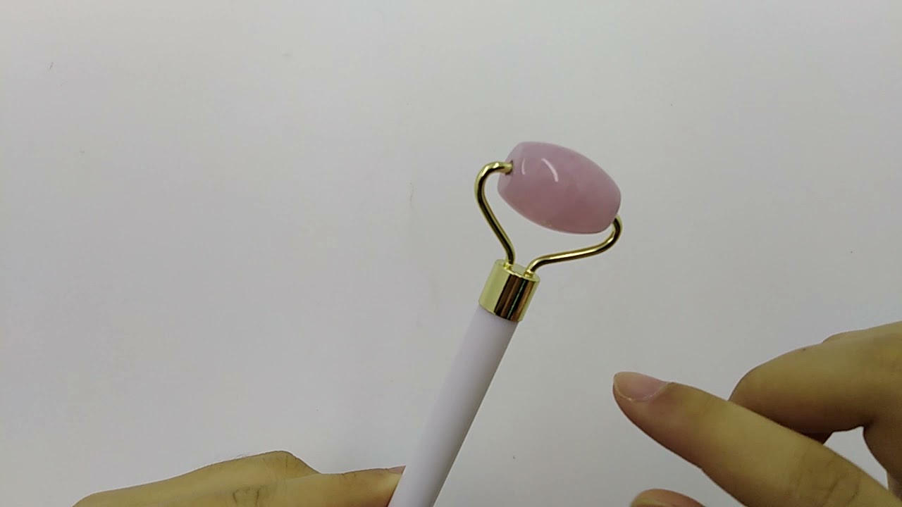 white jade handle jade facial roller for facial roller