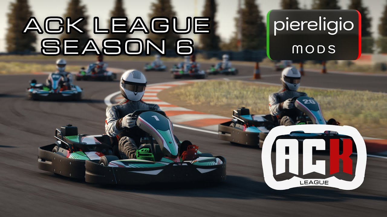 ACK League S6 Race 11+12! Sodi SR4/5 Assetto Corsa rental karting mod