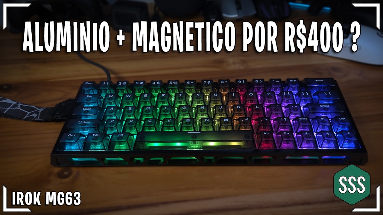 O MELHOR custo-benefício em teclado MAGNETICO?! | Irok MG63