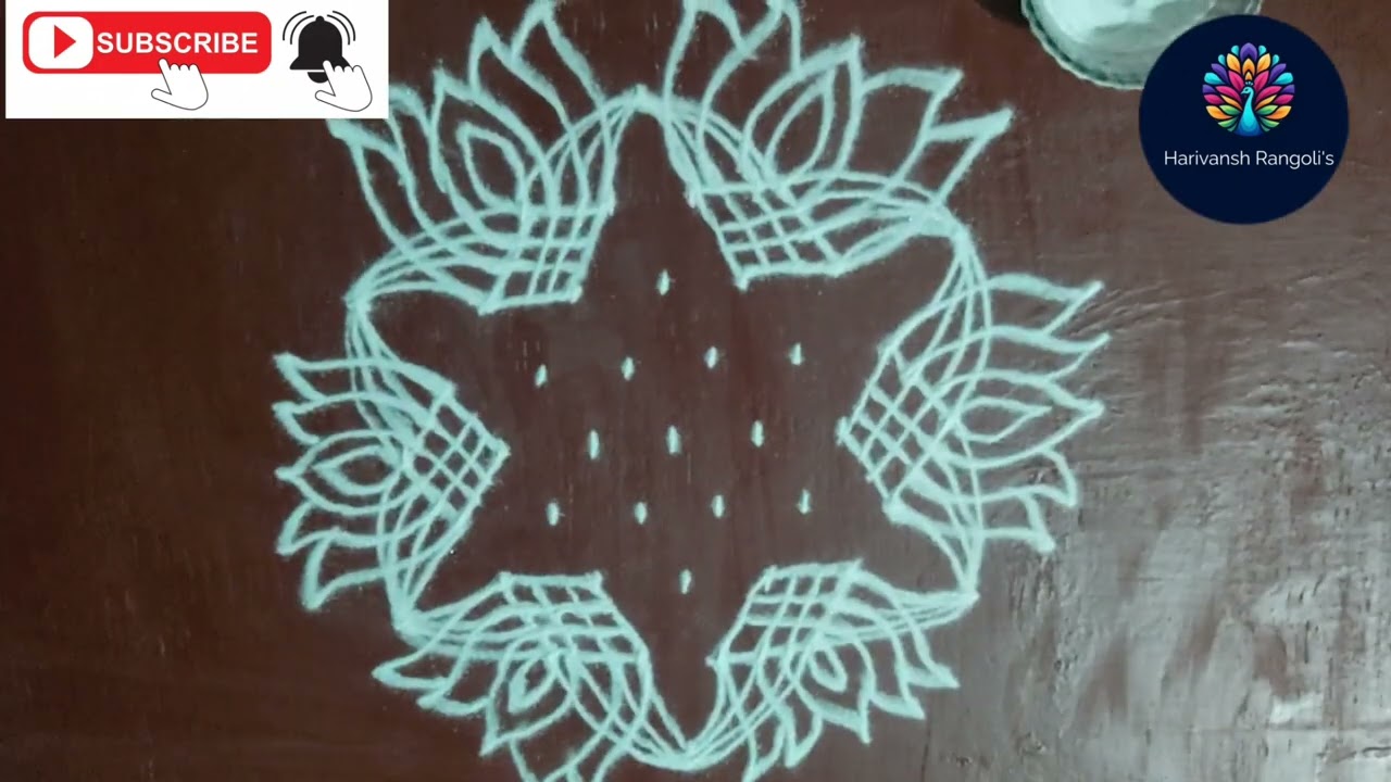 7*4dot rangoli😍 