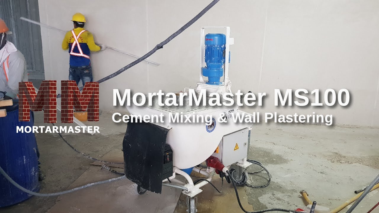 MortarMaster MS100 Plastering Pump - Mix and Spray