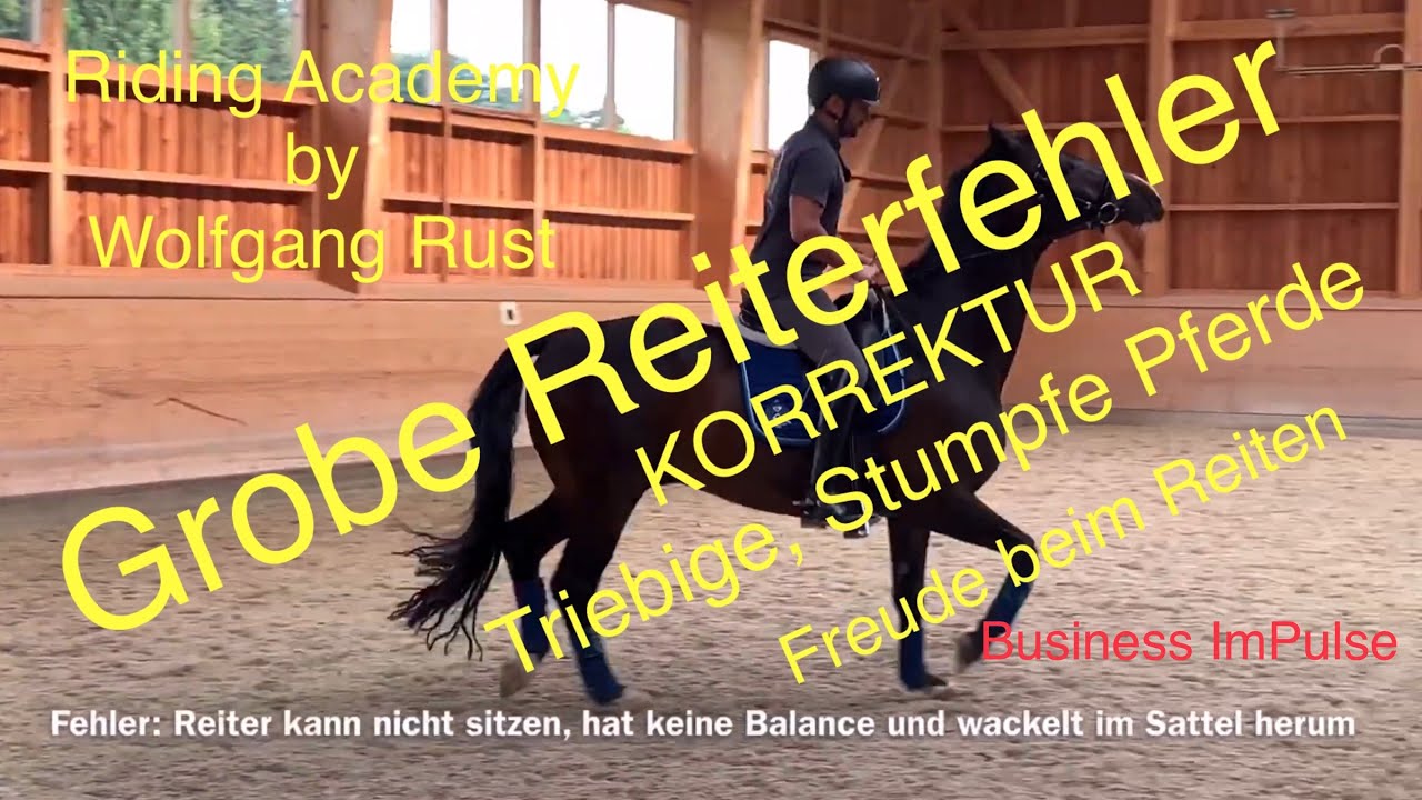 F44 Den Unterschied zwischen stumpfen, triebigen und faulen Pferden erkennen lernen. Reiterfehler