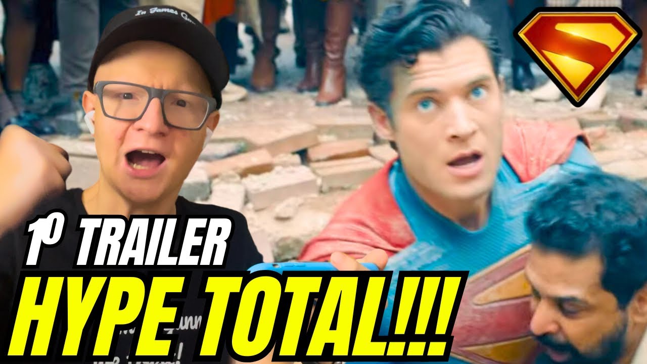 MELHOR FILME DA DC DE TODOS OS TEMPOS VINDO AÍ! REACT 1º TRAILER COMPLETO SUPERMAN DO JAMES GUNN