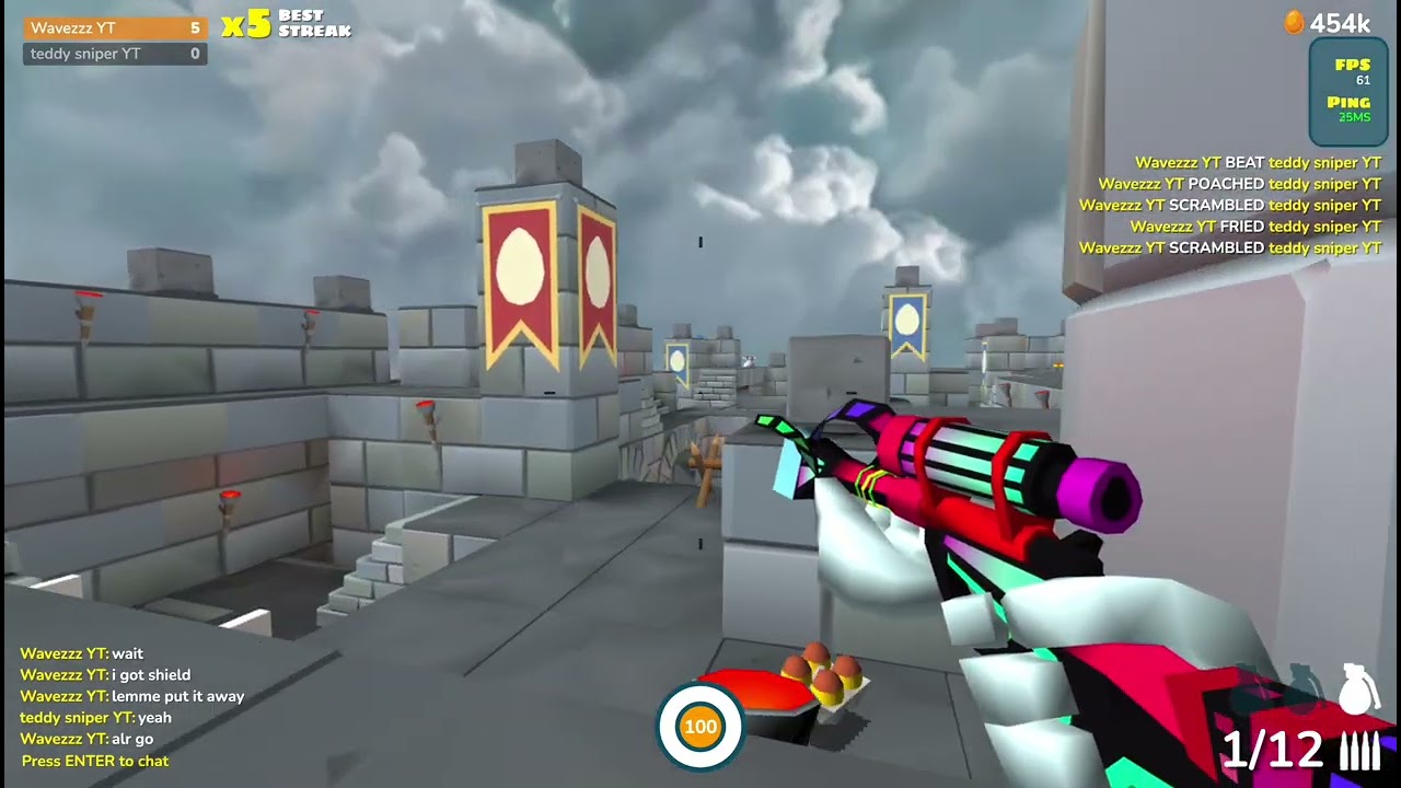 1v1 With Teddy Sniper! | Shell Shockers