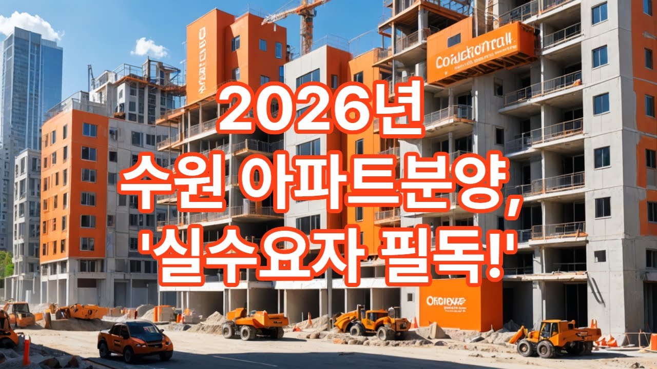 2026년 상반기&nbsp;수원시 아파트 분양 예정 주요 단지