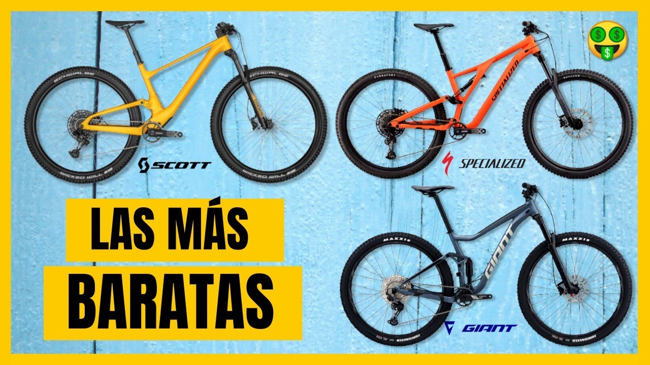 LAS MTB DOBLE SUSPENSIÓN MÁS BARATAS DE CADA MARCA (SPECIALIZED,SCOTT, GIANT, MARIN)