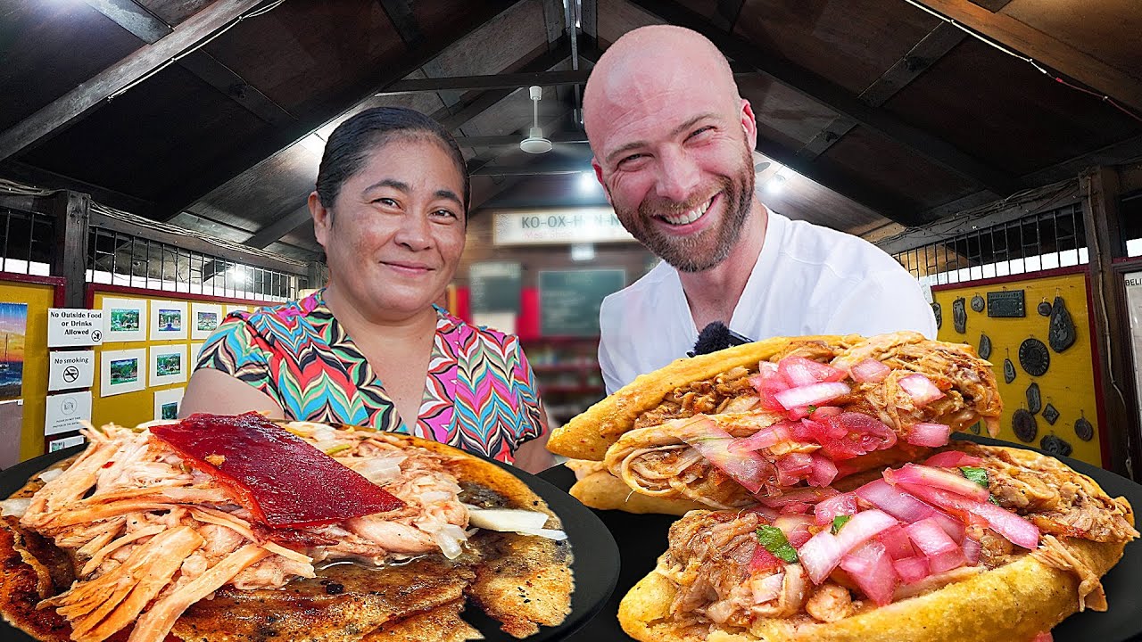 Belizean Street Food in San Ignacio Belize at Night!
