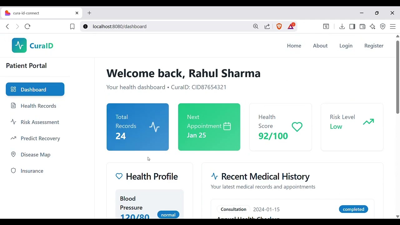 CuraID: Revolutionizing Healthcare Access with a Unified Digital Health Identity | AI for Healthcare