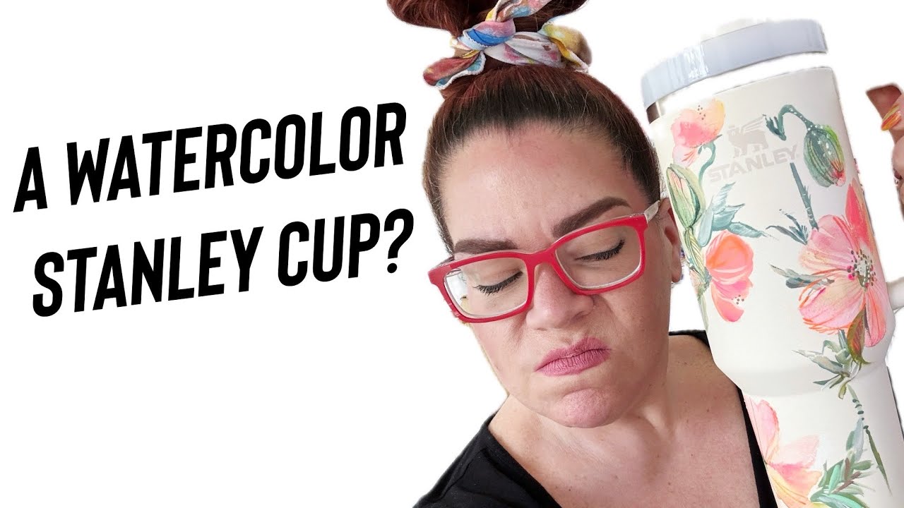 I Watercolored My Stanley Cup and 🤦🏻‍♀️