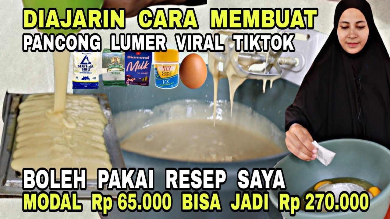 IDE USAHA KEKINIAN VIRAL‼️RESEP PANCONG LUMER 100% BERHASIL‼️DETAIL TAKARAN DAN RESEPNYA DIKASIH TAU
