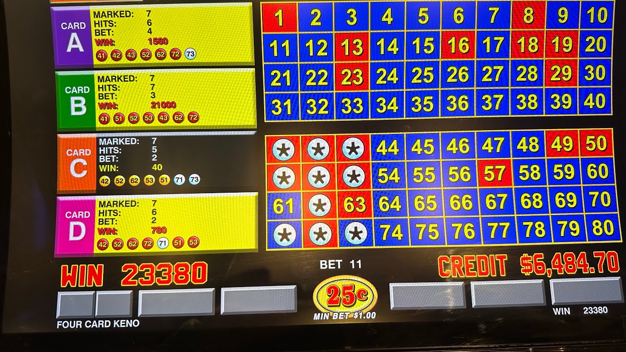 Big Jackpot Hand Pay on Four Card Keno at Yaamava’