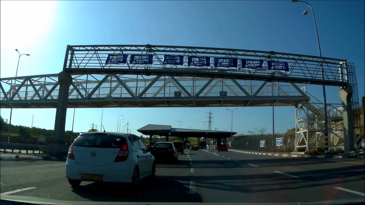 כביש 6 לקריית טבעון דרך  Driving from Giv'at Ze'ev to Kirya -Tivon in roads 436/443/6/70/722/75