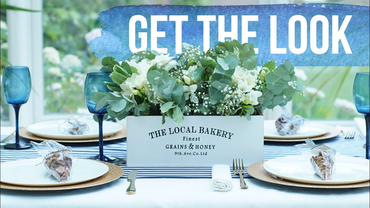 GET THE LOOK: Navy, White & Gold
