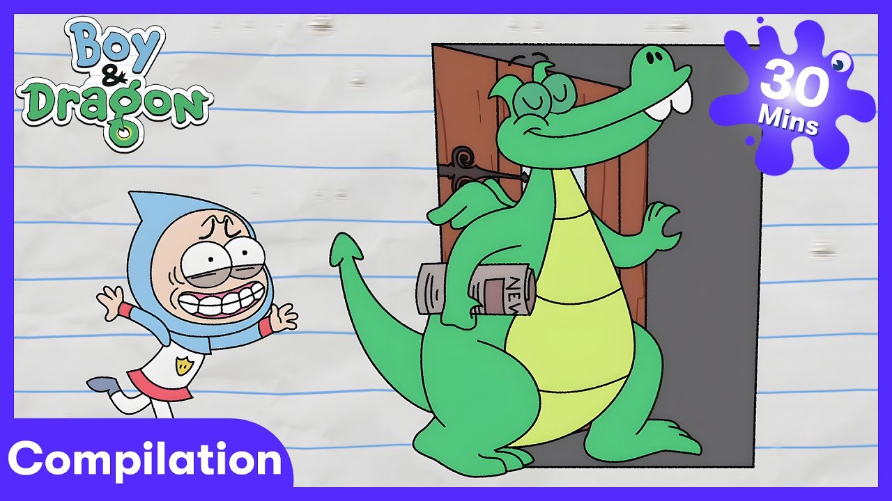 Boy & Dragon - Lång kö till toaletten! | Barnfilm | WildBrain Comedy Club - Svenska