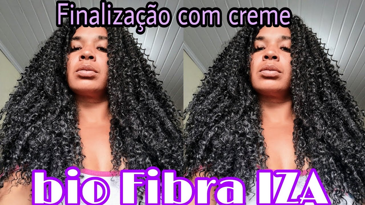 Resenha do cabelo Bio Fibra IZA da fashion clássic|| Finalizando ele com creme😍@Thata tinhosa